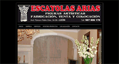 Desktop Screenshot of escayolasarias.com