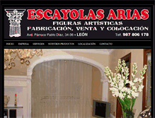 Tablet Screenshot of escayolasarias.com